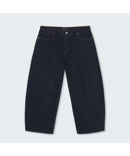 MUSINSA STANDARD（ムシンサスタンダード）の「カーブデニムパンツ（4色）（デニムパンツ・メンズ・クリーム/ライトインディゴブルー/ダークインディゴブルー/ブラック・30/33/34/36/38/40/42/29/28/27/26/31/32）」の3枚目の写真