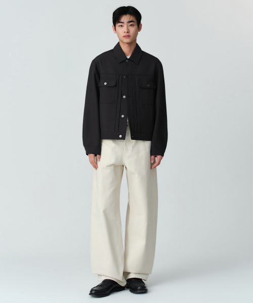 MUSINSA STANDARD（ムシンサスタンダード）の「カーブデニムパンツ（4色）（デニムパンツ・メンズ・クリーム/ライトインディゴブルー/ダークインディゴブルー/ブラック・30/33/34/36/38/40/42/29/28/27/26/31/32）」の9枚目の写真