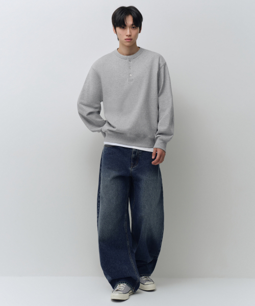 MUSINSA STANDARD（ムシンサスタンダード）の「カーブデニムパンツ（4色）（デニムパンツ・メンズ・クリーム/ライトインディゴブルー/ダークインディゴブルー/ブラック・30/33/34/36/38/40/42/29/28/27/26/31/32）」の11枚目の写真