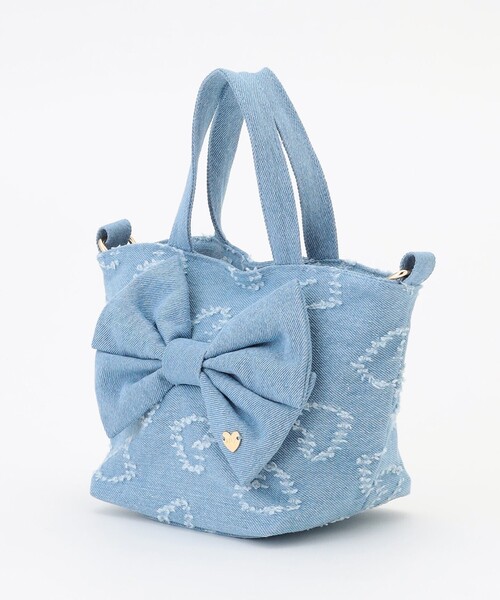 ANY（エニィ）の「2WAY リボンバッグ（ショルダーバッグ・キッズ・サックスブルー系/ブラック系・F）」の9枚目の写真