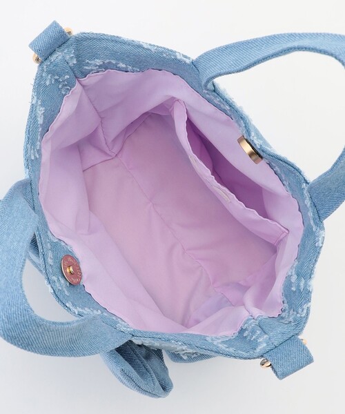 ANY（エニィ）の「2WAY リボンバッグ（ショルダーバッグ・キッズ・サックスブルー系/ブラック系・F）」の6枚目の写真