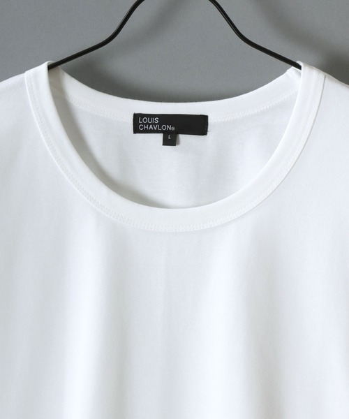 SITRY（シトリー）の「Silket Like Plain T-Shirt/吸水速乾 UVカット オーバーサイズ ショート丈 無地 半袖Tシャツ インナーTシャツ（Tシャツ/カットソー・メンズ・スミクロ/ライトグレー/ブラック/オフホワイト・M/L/LL）」の6枚目の写真