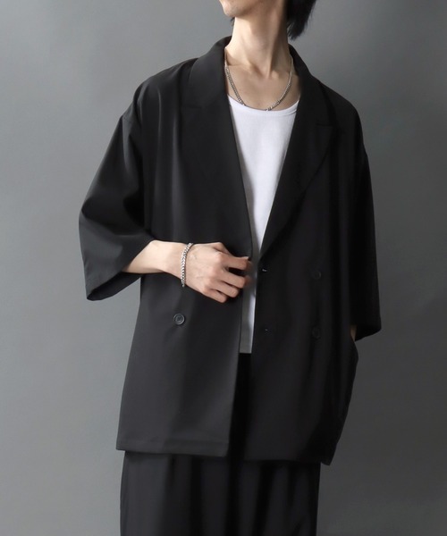 SITRY（シトリー）の「Silket Like Plain T-Shirt/吸水速乾 UVカット オーバーサイズ ショート丈 無地 半袖Tシャツ インナーTシャツ（Tシャツ/カットソー・メンズ・スミクロ/ライトグレー/ブラック/オフホワイト・M/L/LL）」の19枚目の写真