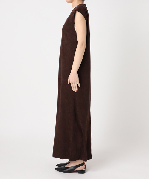 CITYSHOP（シティーショップ）の「FAUX SUEDE I-LINE DRESS：ワンピース（ワンピース・レディース・ブラック/ブラウン系その他・36/38）」の8枚目の写真