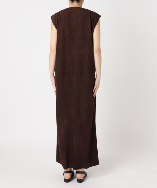 CITYSHOP（シティーショップ）の「FAUX SUEDE I-LINE DRESS：ワンピース（ワンピース・レディース・ブラック/ブラウン系その他・36/38）」の9枚目の写真