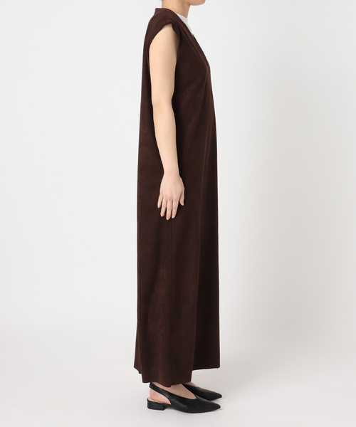 CITYSHOP（シティーショップ）の「FAUX SUEDE I-LINE DRESS：ワンピース（ワンピース・レディース・ブラック/ブラウン系その他・36/38）」の10枚目の写真