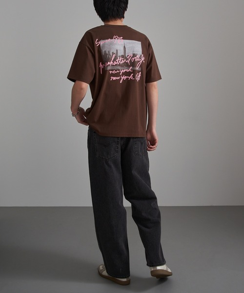 Manhattan Portage(マンハッタンポーテージ)の「【Manhattan Portage】別注 Manhattan Photo Tee /マンハッタンフォトTシャツ(Tシャツ/カットソー・レディース・ブラック/ホワイト/ブラウン・S/M/L)」の14枚目の写真