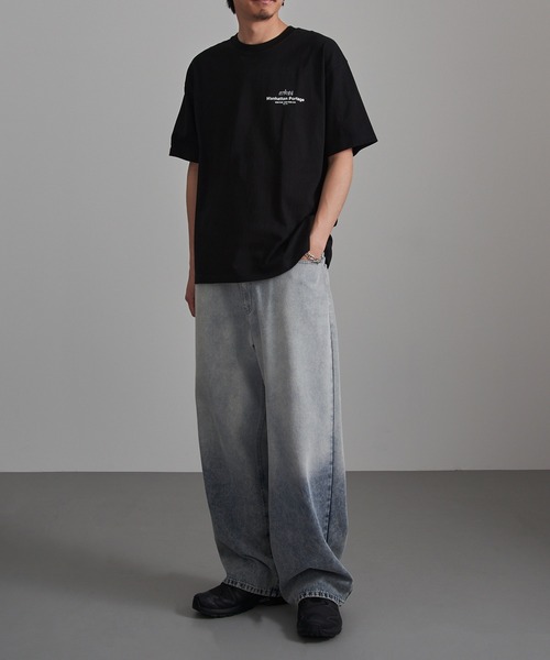 Manhattan Portage(マンハッタンポーテージ)の「【Manhattan Portage】別注 Manhattan Photo Tee /マンハッタンフォトTシャツ(Tシャツ/カットソー・レディース・ブラック/ホワイト/ブラウン・S/M/L)」の9枚目の写真