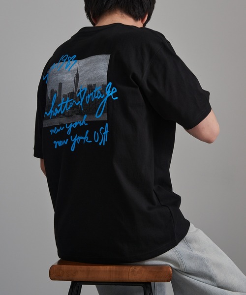 Manhattan Portage(マンハッタンポーテージ)の「【Manhattan Portage】別注 Manhattan Photo Tee /マンハッタンフォトTシャツ(Tシャツ/カットソー・レディース・ブラック/ホワイト/ブラウン・S/M/L)」の8枚目の写真