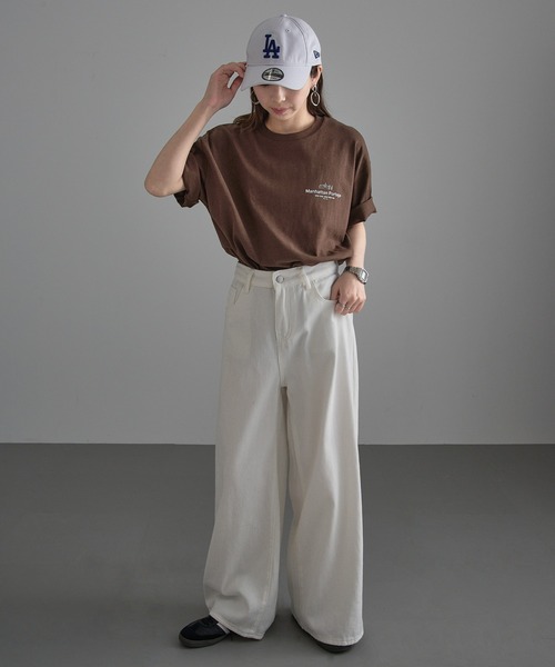 Manhattan Portage(マンハッタンポーテージ)の「【Manhattan Portage】別注 Manhattan Photo Tee /マンハッタンフォトTシャツ(Tシャツ/カットソー・レディース・ブラック/ホワイト/ブラウン・S/M/L)」の22枚目の写真