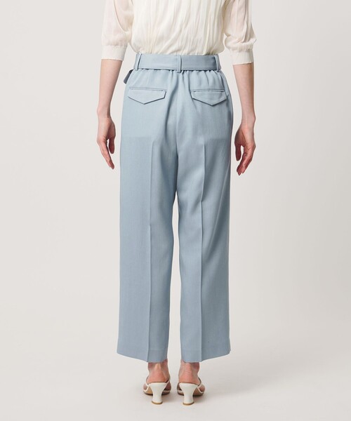 UNITED ARROWS（ユナイテッドアローズ）の「スラブ リボン テーパードパンツ（スラックス・レディース・ネイビー/ライトブルー/ブラック・38/40/36）」の6枚目の写真