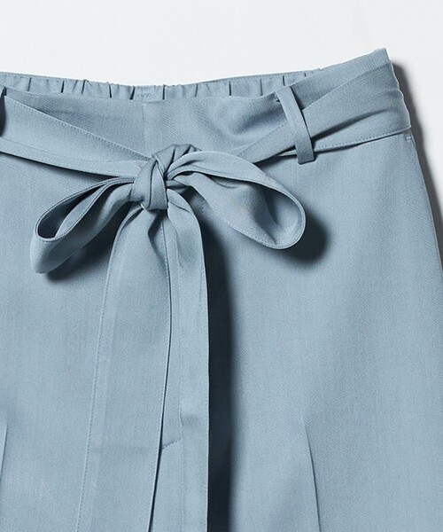 UNITED ARROWS（ユナイテッドアローズ）の「スラブ リボン テーパードパンツ（スラックス・レディース・ネイビー/ライトブルー/ブラック・38/40/36）」の8枚目の写真