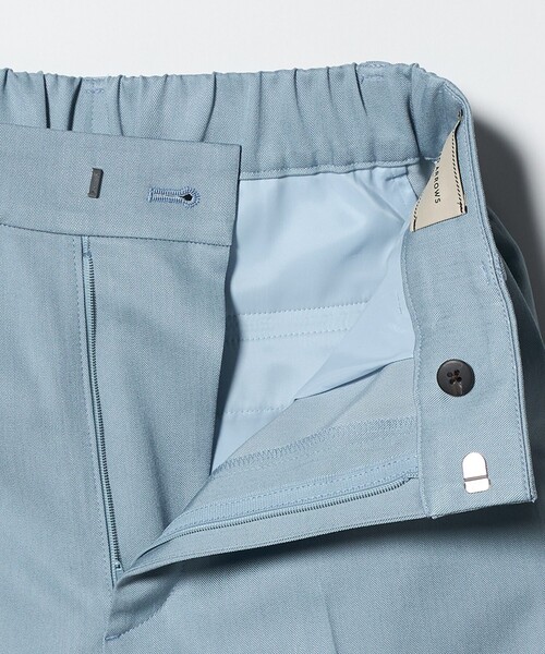 UNITED ARROWS（ユナイテッドアローズ）の「スラブ リボン テーパードパンツ（スラックス・レディース・ネイビー/ライトブルー/ブラック・38/40/36）」の9枚目の写真