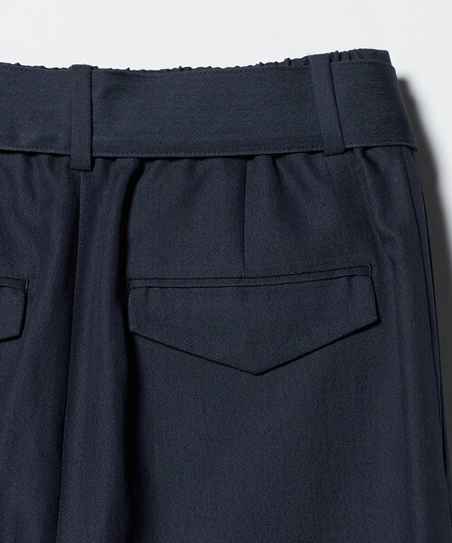 UNITED ARROWS（ユナイテッドアローズ）の「スラブ リボン テーパードパンツ（スラックス・レディース・ネイビー/ライトブルー/ブラック・38/40/36）」の15枚目の写真