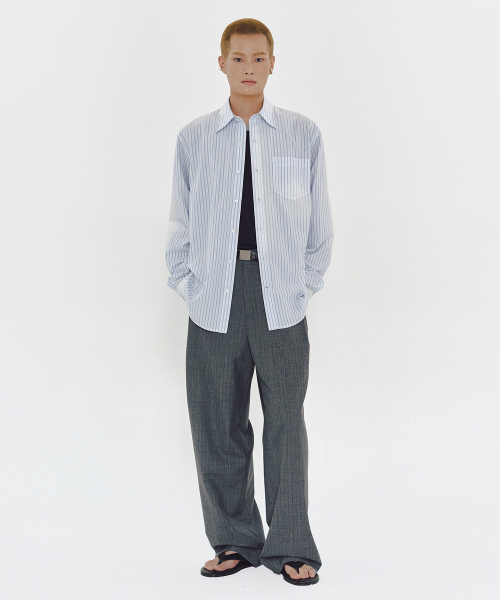 MMIC(エムエムアイシー)の「MATINEE SHIRT (SKY BLUE)(シャツ/ブラウス・メンズ・その他・MEDIUM/LARGE/X-LARGE)」の8枚目の写真