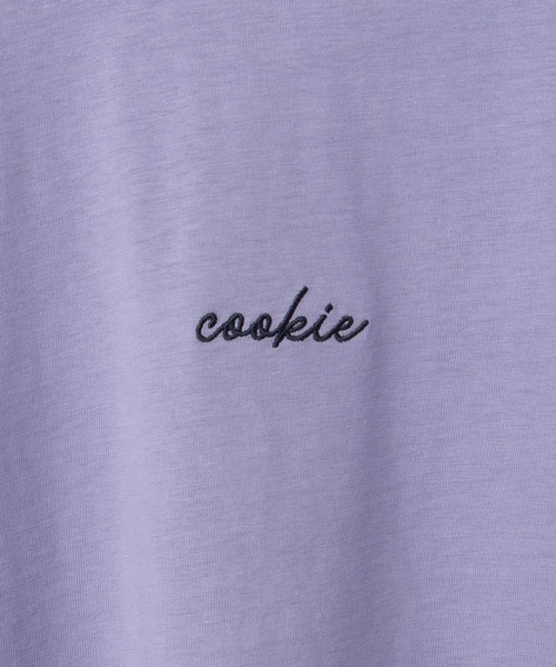 Honeys(ハニーズ)の「【UVカット】こだわり綿半袖ロゴT(Tシャツ/カットソー・レディース・パープル/サックスブルー/ブラック/オフホワイト/グレー・L/LL/M/S)」の7枚目の写真