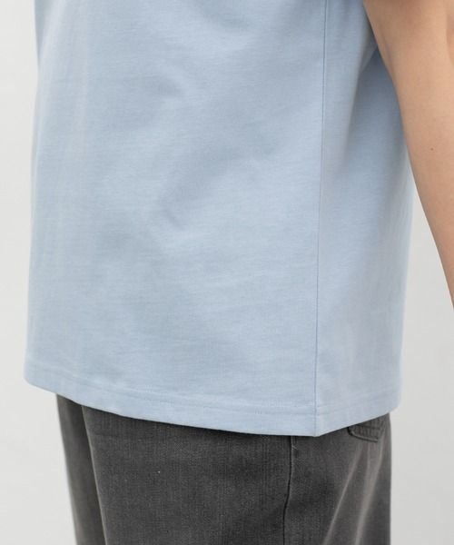 Honeys(ハニーズ)の「【UVカット】こだわり綿半袖ロゴT(Tシャツ/カットソー・レディース・パープル/サックスブルー/ブラック/オフホワイト/グレー・L/LL/M/S)」の15枚目の写真