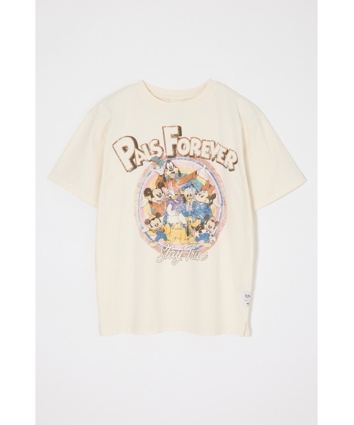 Disney SERIES CREATED by MUS(ディズニーシリーズクリエイテッドバイエムユーエス)の「MD PALS FOREVER Tシャツ(Tシャツ/カットソー・レディース・ライトブラック/クリアレッド/オフホワイト・FREE)」の8枚目の写真