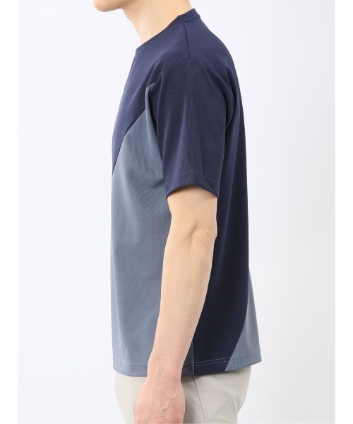 m.f.editorial(エムエフエディトリアル)の「【ストレッチ 半袖 インナー】m.f.エディトリアル メンズ ミニワッフル 切替 クルーネック Tシャツ(Tシャツ/カットソー・メンズ・グレー/ネイビー・MEDIUM/LARGE/X-LARGE)」の20枚目の写真