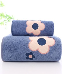 SHEPP（シープ）の「デイジーアップリケ ふんわり吸水タオル（タオル）」