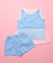 LSP WOW（エルエスピーワオ）の「【Natsumiコラボ】天竺ボーダーチュールノースリーブ セットアップ（セットアップ）」