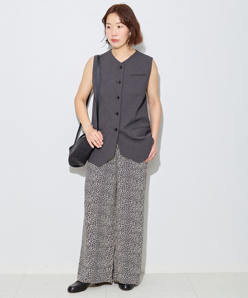 journal standard L'essage(ジャーナルスタンダードレサージュ)の「別注【LUSANA / ルサーナ】CICI PANTS:パンツ(その他パンツ・レディース・ブラック系その他/オートミール・X-SMALL/SMALL)」の13枚目の写真