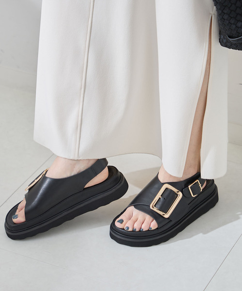 WEB限定カラーあり》別注【MOHI / モヒ】ストラップ バックルサンダル