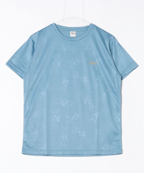 Disney(ディズニー)の「【DISNEY/ディズニー】胸ワンポイントキャラクター総柄DRYメッシュ半袖Tシャツ(吸水速乾)(Tシャツ/カットソー・レディース・ピンク/ホワイト/杢グレー/スカイブルー・LARGE/MEDIUM)」の9枚目の写真