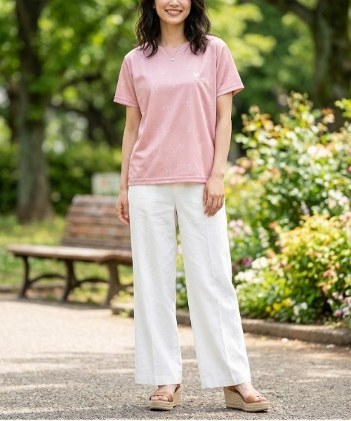 Disney(ディズニー)の「【DISNEY/ディズニー】胸ワンポイントキャラクター総柄DRYメッシュ半袖Tシャツ(吸水速乾)(Tシャツ/カットソー・レディース・ピンク/ホワイト/杢グレー/スカイブルー・LARGE/MEDIUM)」の21枚目の写真