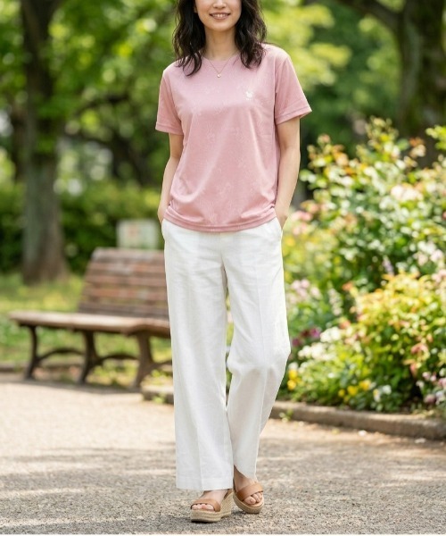 Disney(ディズニー)の「【DISNEY/ディズニー】胸ワンポイントキャラクター総柄DRYメッシュ半袖Tシャツ(吸水速乾)(Tシャツ/カットソー・レディース・ピンク/ホワイト/杢グレー/スカイブルー・LARGE/MEDIUM)」の22枚目の写真