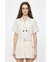 BELTED SHORT SLEEVE ジャンプスーツ
