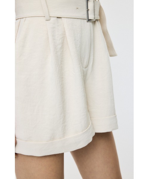 MOUSSY(マウジー)の「BELTED SHORT SLEEVE ジャンプスーツ(つなぎ/オールインワン・レディース・ブラウン/ベージュ/ブラック・1/2)」の15枚目の写真