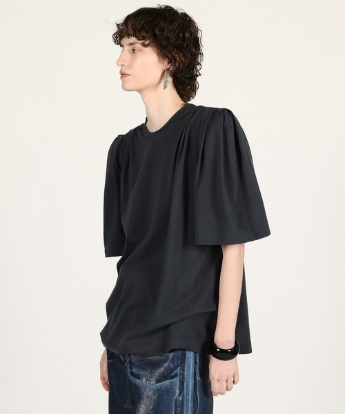 PRANK PROJECT(プランクプロジェクト)の「【2026Summer Pre-Order】パワショルオーバーTEE / Power Shoulder Over T-Shirt(Tシャツ/カットソー・レディース・チャコールグレー/グレー/ブルー・FREE)」の7枚目の写真