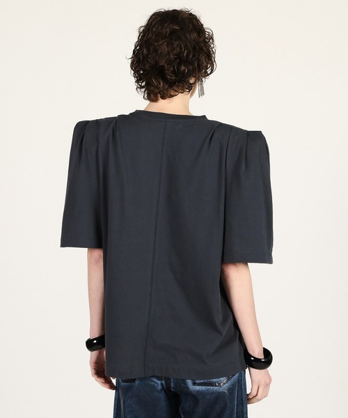 PRANK PROJECT(プランクプロジェクト)の「【2026Summer Pre-Order】パワショルオーバーTEE / Power Shoulder Over T-Shirt(Tシャツ/カットソー・レディース・チャコールグレー/グレー/ブルー・FREE)」の8枚目の写真