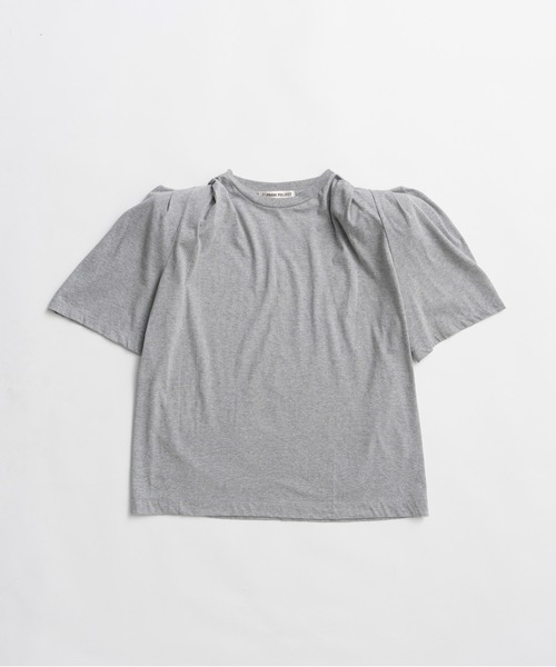 PRANK PROJECT(プランクプロジェクト)の「【2026Summer Pre-Order】パワショルオーバーTEE / Power Shoulder Over T-Shirt(Tシャツ/カットソー・レディース・チャコールグレー/グレー/ブルー・FREE)」の19枚目の写真