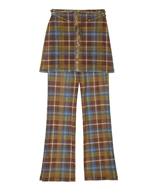 Ameri（アメリ）の「WRAP BELT SET CHECK PANTS（その他パンツ・レディース・ブラウン/ネイビー・MEDIUM/SMALL）」の15枚目の写真