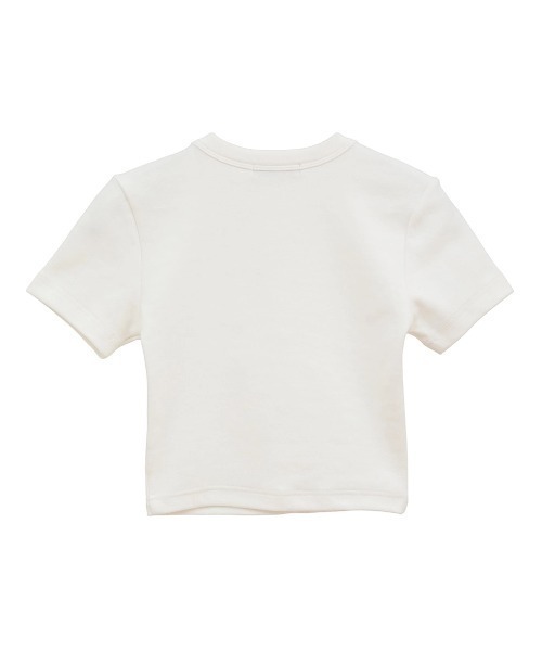 CLANE（クラネ）の「CLANE/クラネ/LOGO CROPPED TIGHT TEE（Tシャツ/カットソー・レディース・ブラック/ホワイト/その他24・1）」の5枚目の写真
