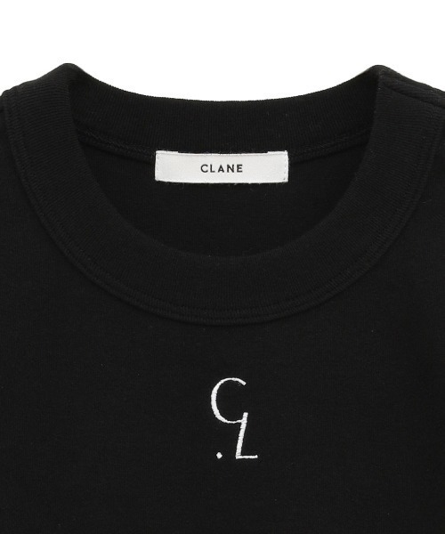 CLANE（クラネ）の「CLANE/クラネ/LOGO CROPPED TIGHT TEE（Tシャツ/カットソー・レディース・ブラック/ホワイト/その他24・1）」の12枚目の写真