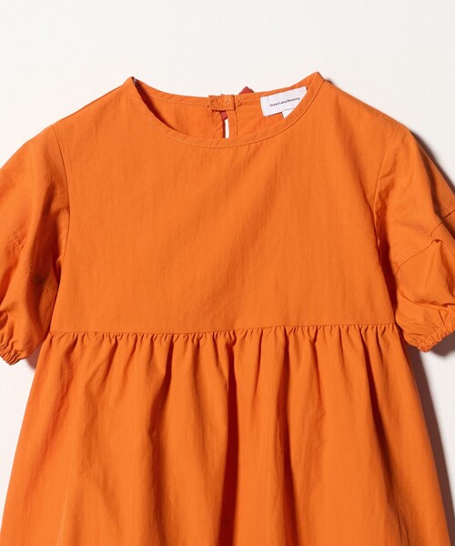 green label relaxing(グリーンレーベルリラクシング)の「バックリボン タッサー ワンピース / キッズ 100cm-130cm(ワンピース・キッズ・ライラック/ブラック/オレンジ・110cm/120cm/100cm/130cm)」の18枚目の写真