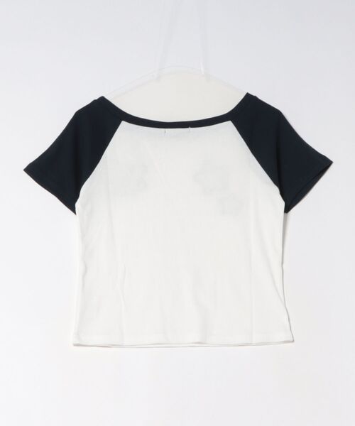 GORGE（ゴージ）の「《ワッペンデザイン》短丈配色ラグランTシャツ／Y2K／春夏／全3色（Tシャツ/カットソー・レディース・グレー/ネイビー/ホワイト・F）」の18枚目の写真