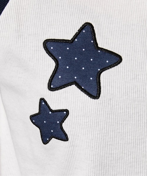 GORGE（ゴージ）の「《ワッペンデザイン》短丈配色ラグランTシャツ／Y2K／春夏／全3色（Tシャツ/カットソー・レディース・グレー/ネイビー/ホワイト・F）」の17枚目の写真