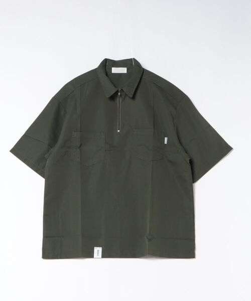 Ritzy(リッツィー)の「アウトドア × ストリート融合!ハーフジップ半袖シャツ(シャツ/ブラウス・メンズ・ブラック/ブラウン/グリーン・XL/L)」の7枚目の写真