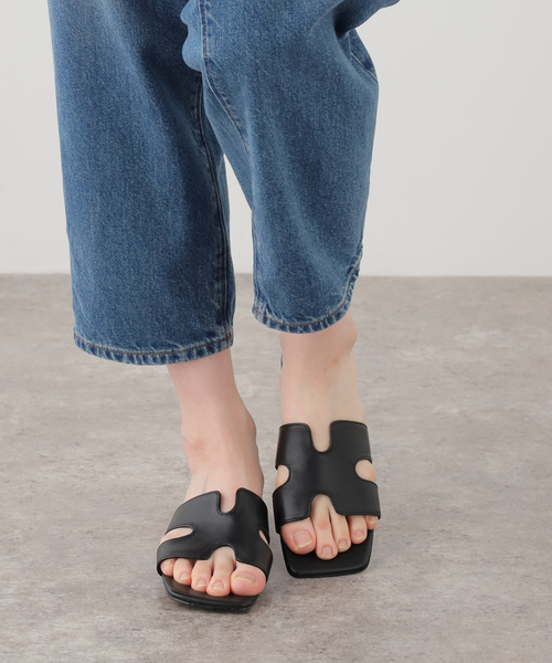 REMME(レメ)の「《WEB+一部店舗限定》REMME/レメ cuttingサンダル(サンダル・レディース・ブラック・22.5cm/23.5cm/24.5cm)」の13枚目の写真
