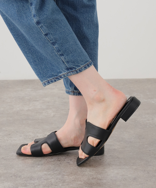 REMME(レメ)の「《WEB+一部店舗限定》REMME/レメ cuttingサンダル(サンダル・レディース・ブラック・22.5cm/23.5cm/24.5cm)」の14枚目の写真