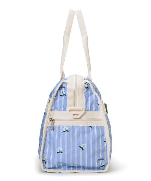 LeSportsac（レスポートサック）の「DELUXE MED WEEKENDER ジャスミンストライプ（ボストンバッグ・レディース・ブルー・FREE）」の11枚目の写真