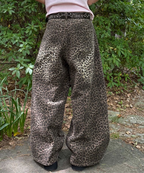 sedacle(セダクル)の「レオパード加工デニム(デニムパンツ・メンズ・ブラウン/ベージュ・SMALL/MEDIUM/LARGE)」の16枚目の写真