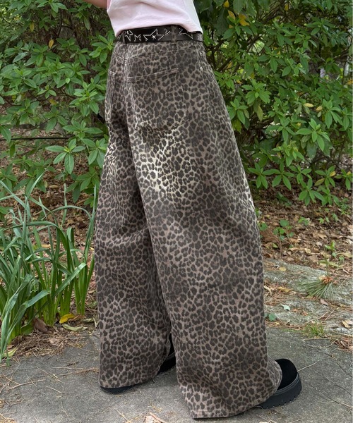 sedacle(セダクル)の「レオパード加工デニム(デニムパンツ・メンズ・ブラウン/ベージュ・SMALL/MEDIUM/LARGE)」の17枚目の写真