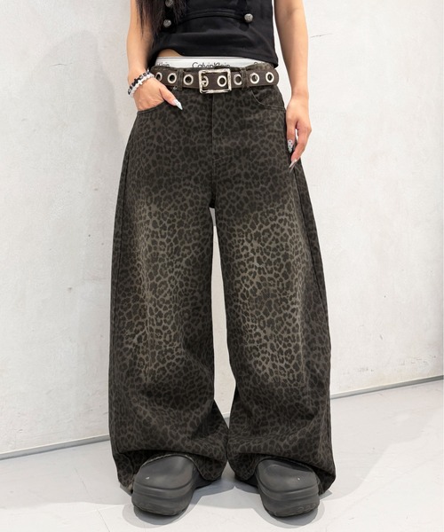 sedacle(セダクル)の「レオパード加工デニム(デニムパンツ・メンズ・ブラウン/ベージュ・SMALL/MEDIUM/LARGE)」の22枚目の写真