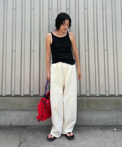 SOUNDSGOOOOD(サウンズグッド)の「【SOUNDS GOOOOD】2WAYナイロンタックギャザーパラコードBAG/WEB限定カラー追加(トートバッグ・メンズ・カーキ/レッド/ブラック/キャメル・ONE SIZE)」の5枚目の写真
