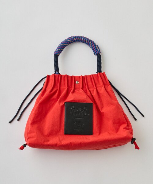 SOUNDSGOOOOD(サウンズグッド)の「【SOUNDS GOOOOD】2WAYナイロンタックギャザーパラコードBAG/WEB限定カラー追加(トートバッグ・メンズ・カーキ/レッド/ブラック/キャメル・ONE SIZE)」の8枚目の写真